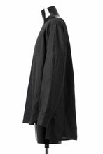 Load image into Gallery viewer, sus-sous sleeping shirts / 25/1 linen natural washer (BLACK)