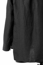 Load image into Gallery viewer, sus-sous sleeping shirts / 25/1 linen natural washer (BLACK)