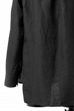 Load image into Gallery viewer, sus-sous sleeping shirts / 25/1 linen natural washer (BLACK)