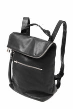 Load image into Gallery viewer, A.F ARTEFACT x Portaille LEATHER BACK PACK / WAXED HORSE LEAHER (BLACK)