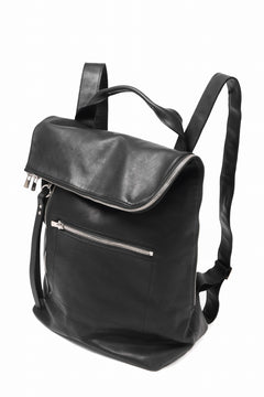 Load image into Gallery viewer, A.F ARTEFACT x Portaille LEATHER BACK PACK / WAXED HORSE LEAHER (BLACK)