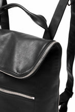 Load image into Gallery viewer, A.F ARTEFACT x Portaille LEATHER BACK PACK / WAXED HORSE LEAHER (BLACK)