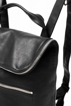 Load image into Gallery viewer, A.F ARTEFACT x Portaille LEATHER BACK PACK / WAXED HORSE LEAHER (BLACK)