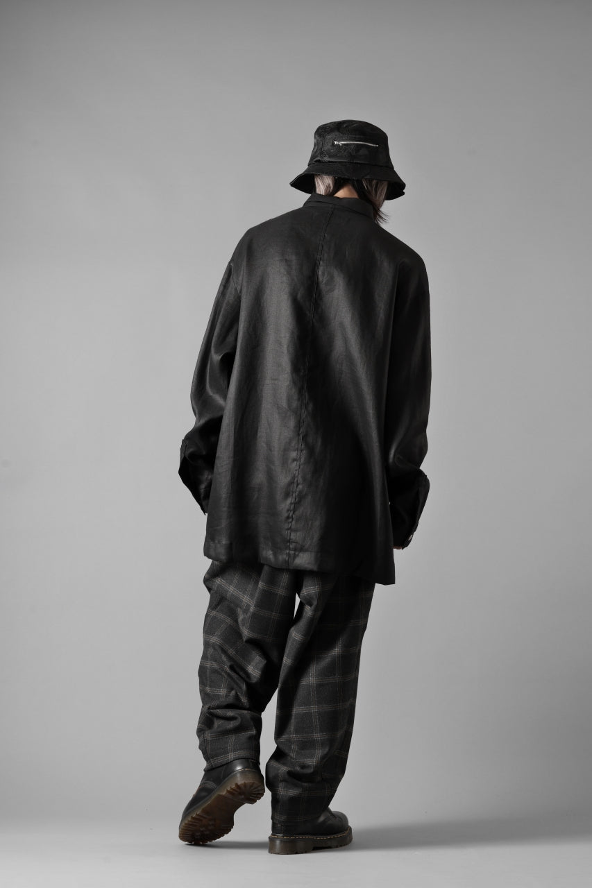画像をギャラリービューアに読み込む, N/07 exclusive EASY WAIST TAPERED PANTS / T/R DOUBLE SIDE BRUSHED 2WAY STRETCH (CHECK)