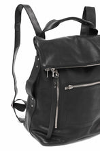Load image into Gallery viewer, A.F ARTEFACT x Portaille LEATHER BACK PACK / WAXED HORSE LEAHER (BLACK)