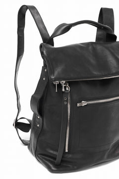 Load image into Gallery viewer, A.F ARTEFACT x Portaille LEATHER BACK PACK / WAXED HORSE LEAHER (BLACK)
