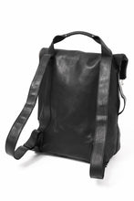 Load image into Gallery viewer, A.F ARTEFACT x Portaille LEATHER BACK PACK / WAXED HORSE LEAHER (BLACK)