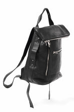 Load image into Gallery viewer, A.F ARTEFACT x Portaille LEATHER BACK PACK / WAXED HORSE LEAHER (BLACK)