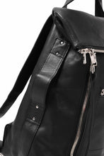 Load image into Gallery viewer, A.F ARTEFACT x Portaille LEATHER BACK PACK / WAXED HORSE LEAHER (BLACK)