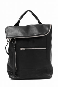 Load image into Gallery viewer, A.F ARTEFACT x Portaille LEATHER BACK PACK / WAXED HORSE LEAHER (BLACK)