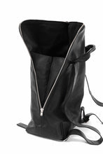 Load image into Gallery viewer, A.F ARTEFACT x Portaille LEATHER BACK PACK / WAXED HORSE LEAHER (BLACK)