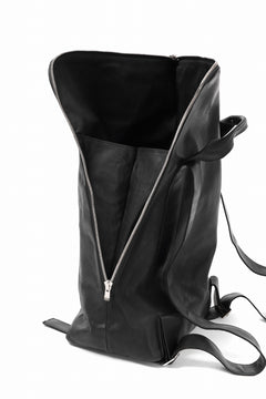 Load image into Gallery viewer, A.F ARTEFACT x Portaille LEATHER BACK PACK / WAXED HORSE LEAHER (BLACK)