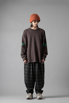 画像をギャラリービューアに読み込む, N/07 exclusive EASY WAIST TAPERED PANTS / T/R DOUBLE SIDE BRUSHED 2WAY STRETCH (CHECK)