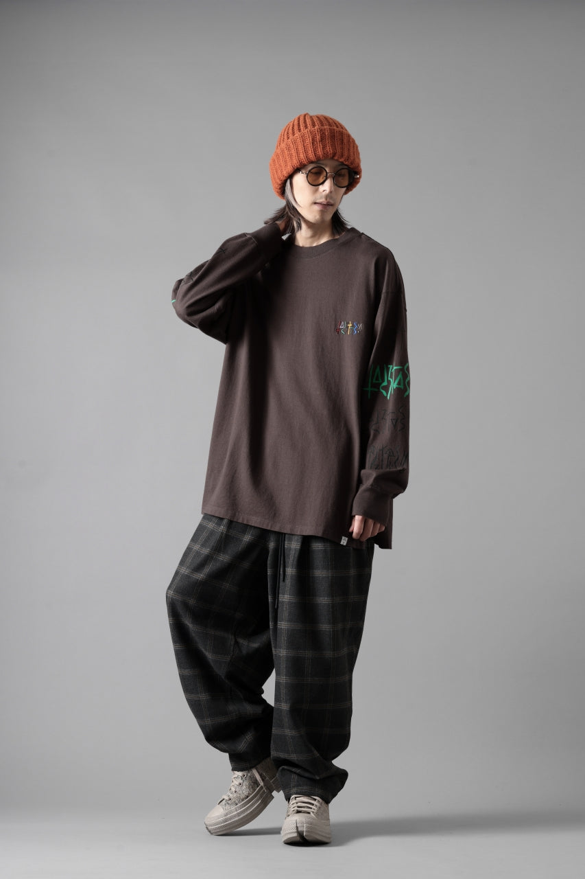 画像をギャラリービューアに読み込む, N/07 exclusive EASY WAIST TAPERED PANTS / T/R DOUBLE SIDE BRUSHED 2WAY STRETCH (CHECK)