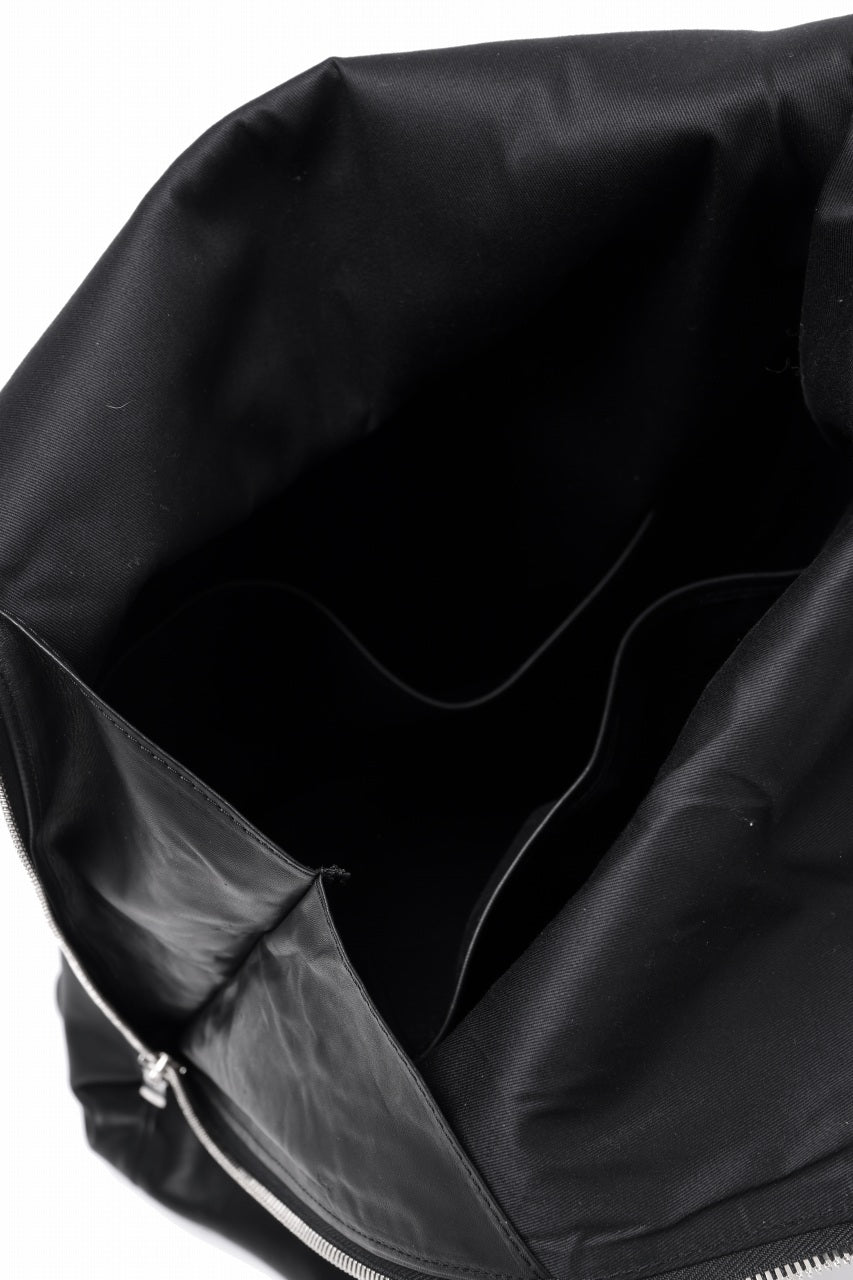 Load image into Gallery viewer, A.F ARTEFACT x Portaille LEATHER BACK PACK / WAXED HORSE LEAHER (BLACK)