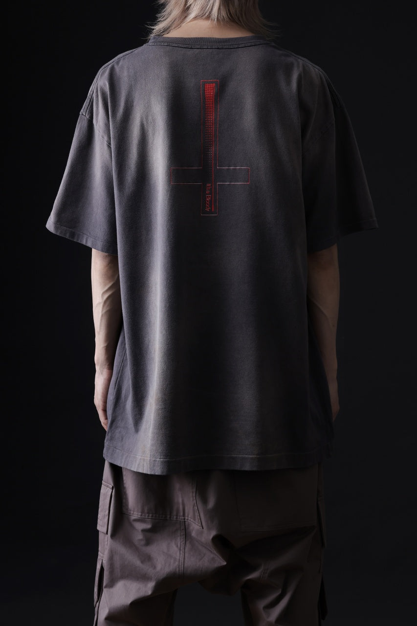 画像をギャラリービューアに読み込む, ZIG UR IDOL FADED & CRACKED SS TOPS - Cyber Punkula (VINTAGE GREY)
