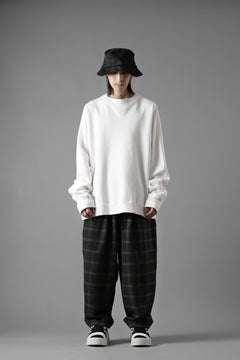 画像をギャラリービューアに読み込む, N/07 exclusive EASY WAIST TAPERED PANTS / T/R DOUBLE SIDE BRUSHED 2WAY STRETCH (CHECK)