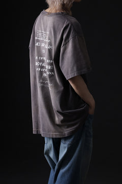 画像をギャラリービューアに読み込む, ZIG UR IDOL FADED & CRACKED SS TOPS - 666 (VINTAGE GREY)