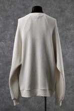 画像をギャラリービューアに読み込む, A.F ARTEFACT OVER SIZED DOLMAN LONG PULL OVER / WAFFLE COTTON JERSEY (IVORY)