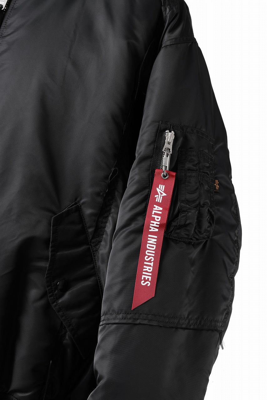 Load image into Gallery viewer, MASTERMIND WORLD x ALPHA INDUSTRIES RIVERSIBLE MA-1 JACKET (BLACK)