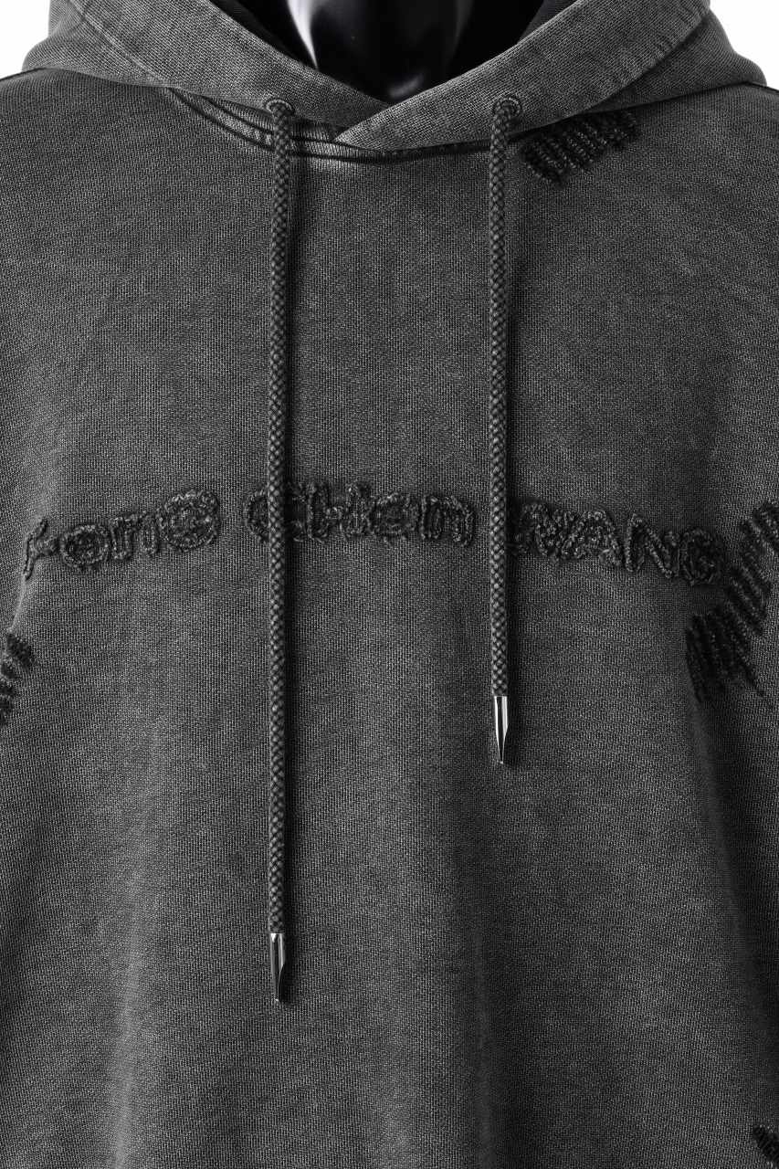 画像をギャラリービューアに読み込む, Feng Chen Wang GREY RIPPED JERSY HOODIE (GREY)