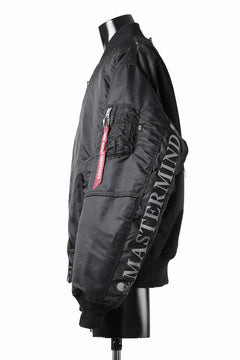 Load image into Gallery viewer, MASTERMIND WORLD x ALPHA INDUSTRIES RIVERSIBLE MA-1 JACKET (BLACK)