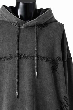 画像をギャラリービューアに読み込む, Feng Chen Wang GREY RIPPED JERSY HOODIE (GREY)