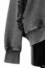画像をギャラリービューアに読み込む, Feng Chen Wang GREY RIPPED JERSY HOODIE (GREY)