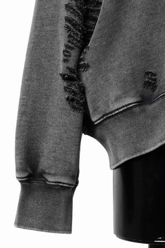 画像をギャラリービューアに読み込む, Feng Chen Wang GREY RIPPED JERSY HOODIE (GREY)