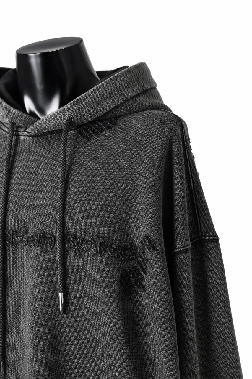 画像をギャラリービューアに読み込む, Feng Chen Wang GREY RIPPED JERSY HOODIE (GREY)