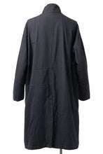 Load image into Gallery viewer, KLASICA FIGS PATCH WORKED RELAX FIT COAT / SUPER 100's ALTERNATE STRIPE SERGE WOOL (INK BLACK)