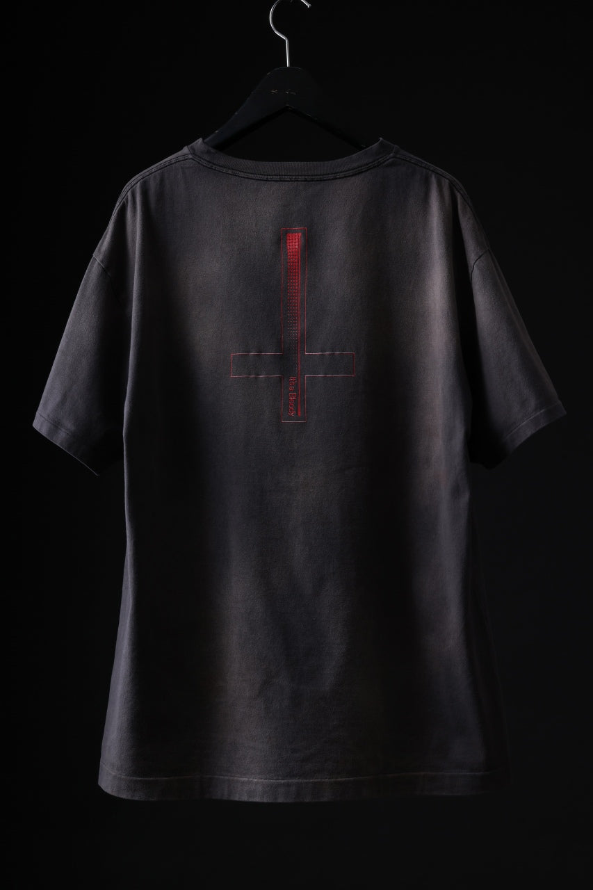 画像をギャラリービューアに読み込む, ZIG UR IDOL FADED & CRACKED SS TOPS - Cyber Punkula (VINTAGE GREY)