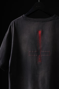 画像をギャラリービューアに読み込む, ZIG UR IDOL FADED & CRACKED SS TOPS - Cyber Punkula (VINTAGE GREY)
