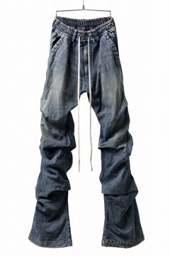 画像をギャラリービューアに読み込む, A.F ARTEFACT TUCK VOLUME BAGGY PANTS / FADED DENIM (INDIGO BLUE)