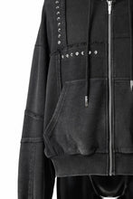 画像をギャラリービューアに読み込む, Feng Chen Wang PANELLED FULL ZIP HOODIE (BLACK)