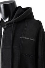 画像をギャラリービューアに読み込む, Feng Chen Wang PANELLED FULL ZIP HOODIE (BLACK)