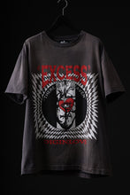 画像をギャラリービューアに読み込む, ZIG UR IDOL FADED & CRACKED SS TOPS - EXCESS (VINTAGE GREY)