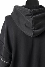 画像をギャラリービューアに読み込む, Feng Chen Wang PANELLED FULL ZIP HOODIE (BLACK)