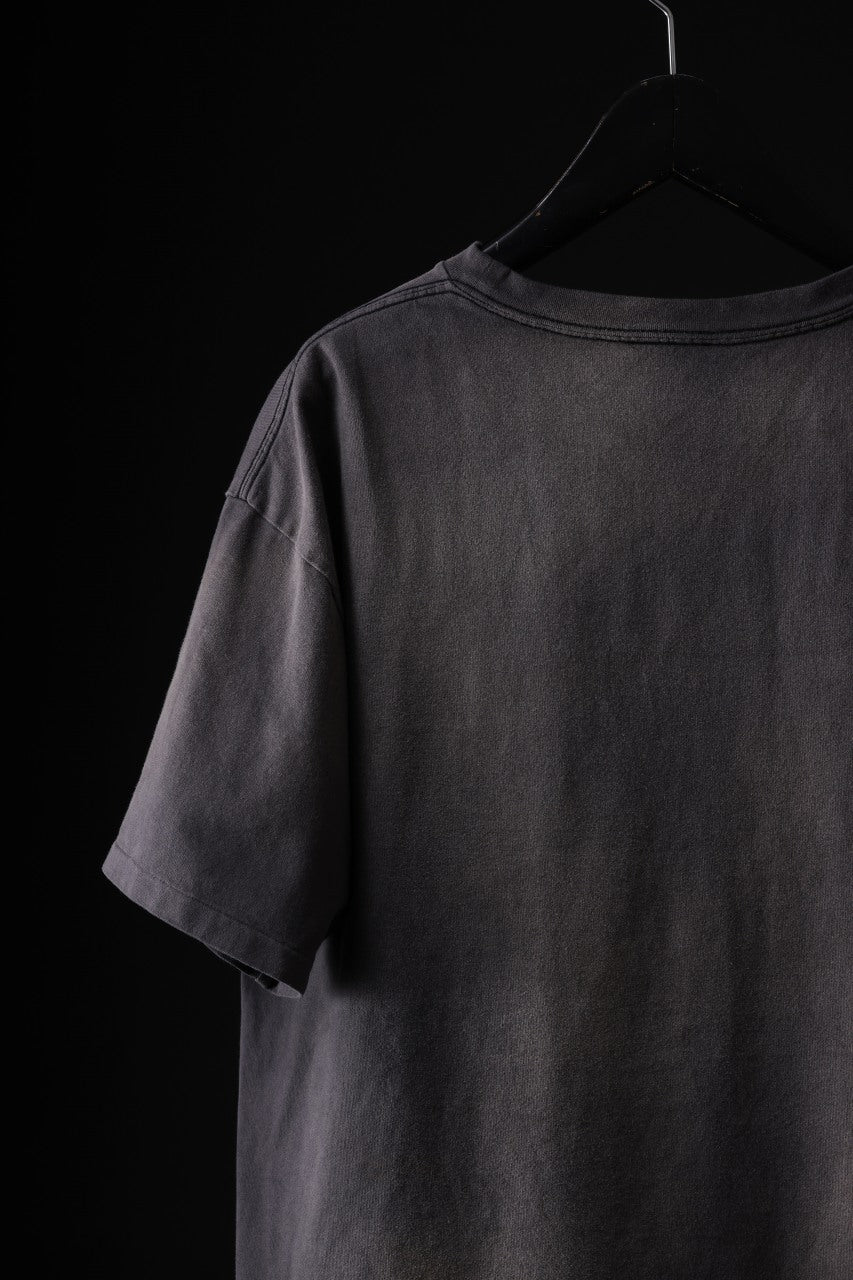画像をギャラリービューアに読み込む, ZIG UR IDOL FADED & CRACKED SS TOPS - EXCESS (VINTAGE GREY)