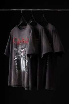 画像をギャラリービューアに読み込む, ZIG UR IDOL FADED & CRACKED SS TOPS - 666 (VINTAGE GREY)