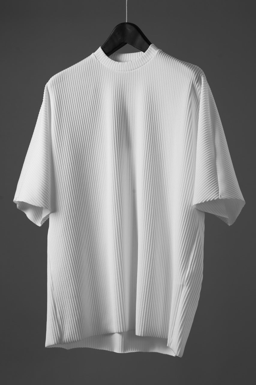 th products Pleats KnittedTee / Salt Lake Rib (white)