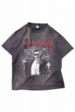 画像をギャラリービューアに読み込む, ZIG UR IDOL FADED & CRACKED SS TOPS - Cyber Punkula (VINTAGE GREY)