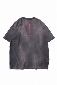 画像をギャラリービューアに読み込む, ZIG UR IDOL FADED & CRACKED SS TOPS - Cyber Punkula (VINTAGE GREY)