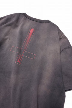 画像をギャラリービューアに読み込む, ZIG UR IDOL FADED & CRACKED SS TOPS - Cyber Punkula (VINTAGE GREY)