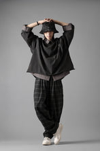 画像をギャラリービューアに読み込む, N/07 exclusive EASY WAIST TAPERED PANTS / T/R DOUBLE SIDE BRUSHED 2WAY STRETCH (CHECK)