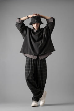 画像をギャラリービューアに読み込む, N/07 exclusive EASY WAIST TAPERED PANTS / T/R DOUBLE SIDE BRUSHED 2WAY STRETCH (CHECK)