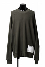 画像をギャラリービューアに読み込む, A.F ARTEFACT OVER SIZED DOLMAN LONG PULL OVER / WAFFLE COTTON JERSEY (KHAKI)