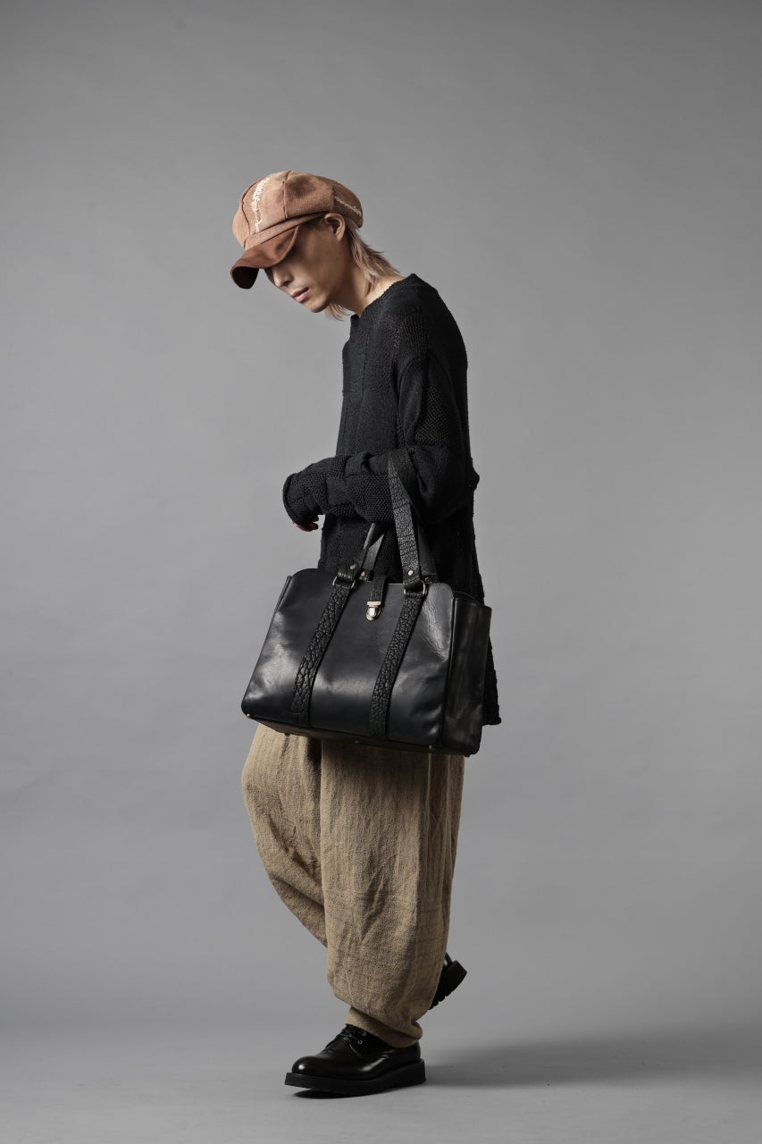 画像をギャラリービューアに読み込む, YUTA MATSUOKA circle pants / silk linen dobby stripe (camel)