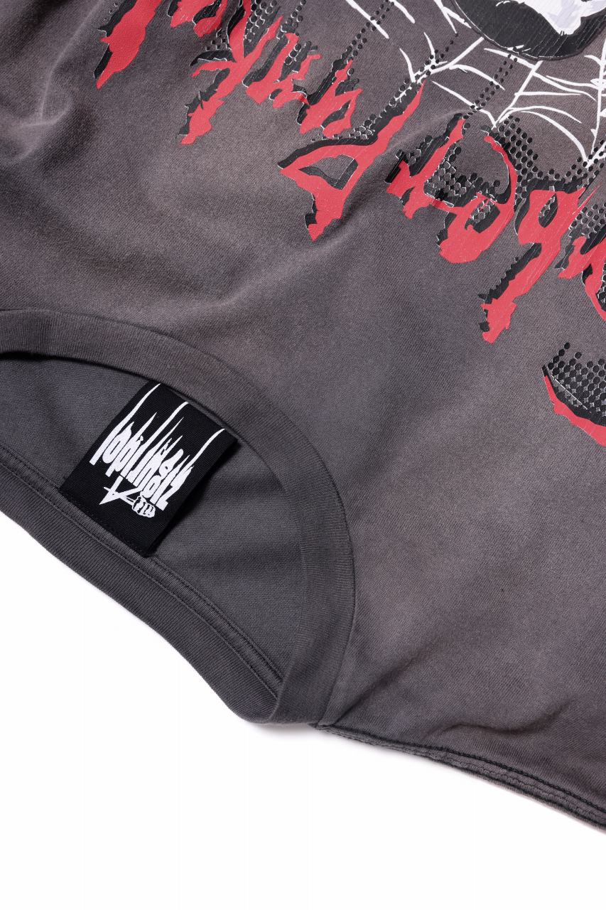 画像をギャラリービューアに読み込む, ZIG UR IDOL FADED & CRACKED SS TOPS - Cyber Punkula (VINTAGE GREY)
