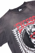 画像をギャラリービューアに読み込む, ZIG UR IDOL FADED &amp; CRACKED SS TOPS - EXCESS (VINTAGE GREY)